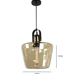 eliante by jainsons lights Black & Gold Iron Hanging Light image 5