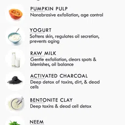 Nat Habit Fresh Ksheer Lepa Pumpkin Black Clay Deep Skin Detox Face Mask 40gm image 2