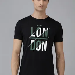 BEAT LONDON by PEPE JEANS Men Printed Pure Cotton T-shirt image 3
