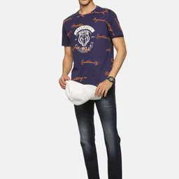 bollti Typography Printed Round Neck Short Sleeves Pure Cotton T-shirt image 2