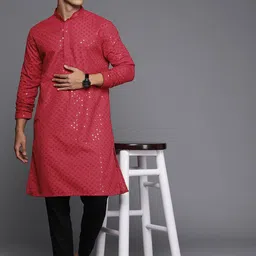 Indo Era Embroidered Sequined Kurta image 4