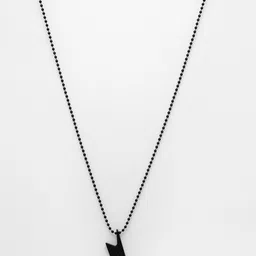 The Roadster Lifestyle Co Men Black-Plated Flash Pendent With Chain image 2