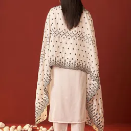 Indo Era Women Floral Embroidered Kurta with Trousers & Dupatta image 4
