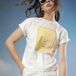 RAREISM Typography Printed Extended Sleeves Pockets Slim Fit T-shirt-image-10