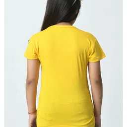 BAESD Girls Pack of 3 Typography Printed Raw Edge T-shirt image 5