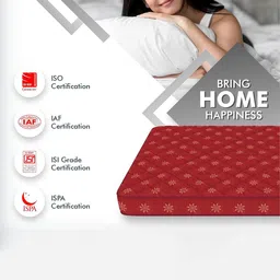 USHA SHRIRAM Maroon & White Orthopedic Quilted King Size Mattress image 4