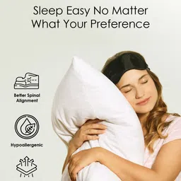 MAXNAP Sleep Support White 2 Pieces Microfiber Filling Breathable Sleep Pillows image 3
