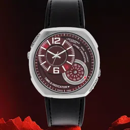 Lee Cooper Men Embellished Dial & Leather Straps Analogue Watch LC07805.381-image-4