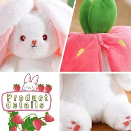 Kidology Kids Reversible Bunny Soft Toy (Carrot Shaped- 35cm) image 3