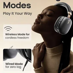 goboult Boult Fluid X Pro with Active Noise Cancellation & AUX Option Bluetooth Headphones image 5