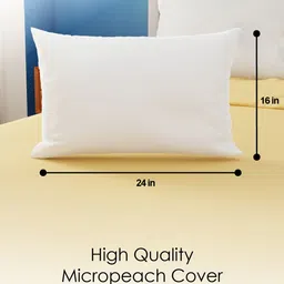 MAXNAP Sleep Support White 2 Pieces Microfiber Filling Breathable Sleep Pillows image 4