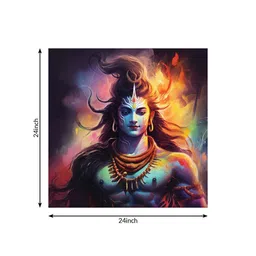 olive tree Lord Shiva Canvas Pine Wood 24x24 Art Print image 4
