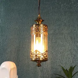 eliante by jainsons lights Antique Gold Iron Hanging Light image 1