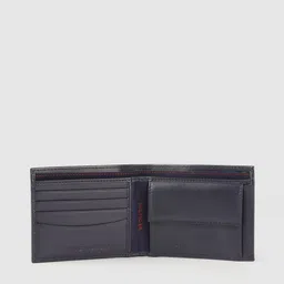 Tommy Hilfiger Men Navy Blue Solid Leather Two Fold Wallet image 3