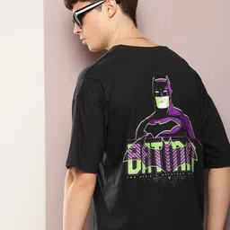 Kook N Keech Batman Men Batman Printed Oversized T-shirt image 1