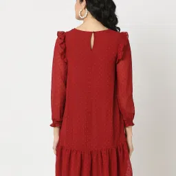 miss players Swiss-Dot Shift Dress image 3