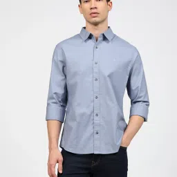 calvin klein jeans Men Regular Fit Shirt with Spread Collar image 1