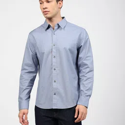 calvin klein jeans Men Regular Fit Shirt with Spread Collar image 4