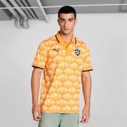 PUMA x DC Men's Printed Slim Fit Cricket Polo image 1