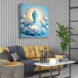 olive tree Buddha Canvas Pine Wood 24x24 Art Print image 4
