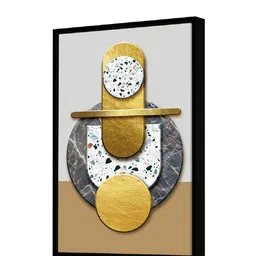 art street Spherical Multicolour Synthetic Wood Wall Art image 2