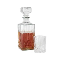 Barcraft Cut Glass Decanter Set image 3