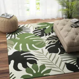 imperial knots Green Floral Wool 5ft x 8 ft Hand Tufted Carpet-picture-24