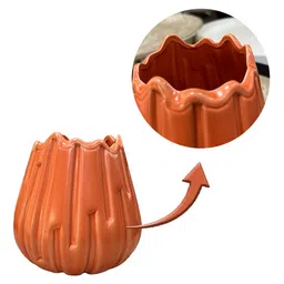 Orange Ceramic Table Vase by Art Street image 4