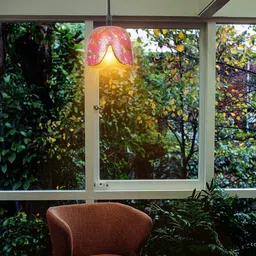 flicker shine Floral Pattern Terracotta Ceiling Hanging Light image 1