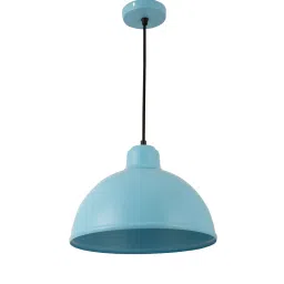 shoppeefry Dome Cork Blue Matt Metal Hanging Light image 5