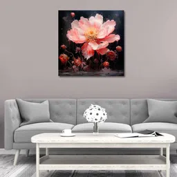 olive tree Flower Canvas Pine Wood 24x24 Art Print image 1