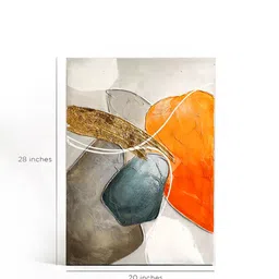 home4u Centrum Multicolour Canvas Art Print image 2