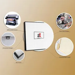 art street Multicolour Engineered Wood Art Print image 5