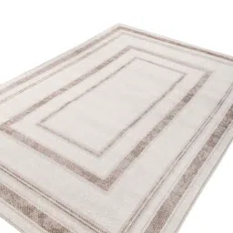 asterlane Beige Geometric 6X9 Machine Made Carpet image 5