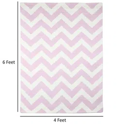 imperial knots Pink Abstract Wool 4ft x 6ft Hand Tufted Carpet image 3