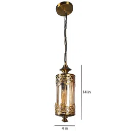 eliante by jainsons lights Antique Gold Iron Hanging Light image 4