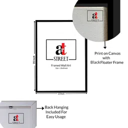 art street Geometric Multicolour Synthetic Wood Wall Art image 3