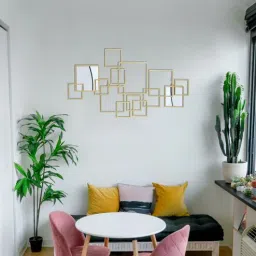 decorativs Urban Rectangular Gold Iron Wall Art-picture-28