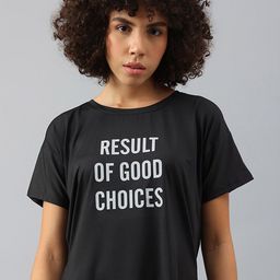 MKH Women Typography Printed Dri-FIT Sports T-shirt-picture-8