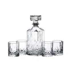 Barcraft Cut Glass Decanter Set image 2