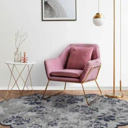 Grey Floral Wool 4 ft x 6 ft Hand Knotted Carpet-image-61