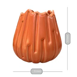 Orange Ceramic Table Vase by Art Street image 3