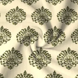 Trance Home Linen Green 200 TC King Flat Printed Bedsheet with 2 Pillow Covers image 4