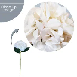 White Polyester Artificial Flower by Art Street image 3