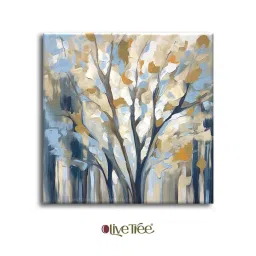 olive tree Floral Canvas Pine Wood 24x24 Art Print image 3