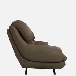 durian Clarkson Leatherette 1 Seater Sofas in Grey Colour image 5