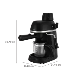 Russell Hobbs RCM800CE 800 Watt 4 Cups Fully Automatic Espresso & Cappuccino Coffee Maker with Integrated Frothing Function (Black) image 2