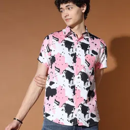 BAESD Standard Abstract Printed Opaque Casual Shirt image 5