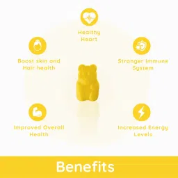 Purna Gummies Vitamin C Lemon & Zinc for Adults & Kids, Immunity Boost, Skincare image 3