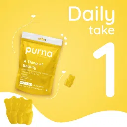 Purna Gummies Vitamin C Lemon & Zinc for Adults & Kids, Immunity Boost, Skincare image 5